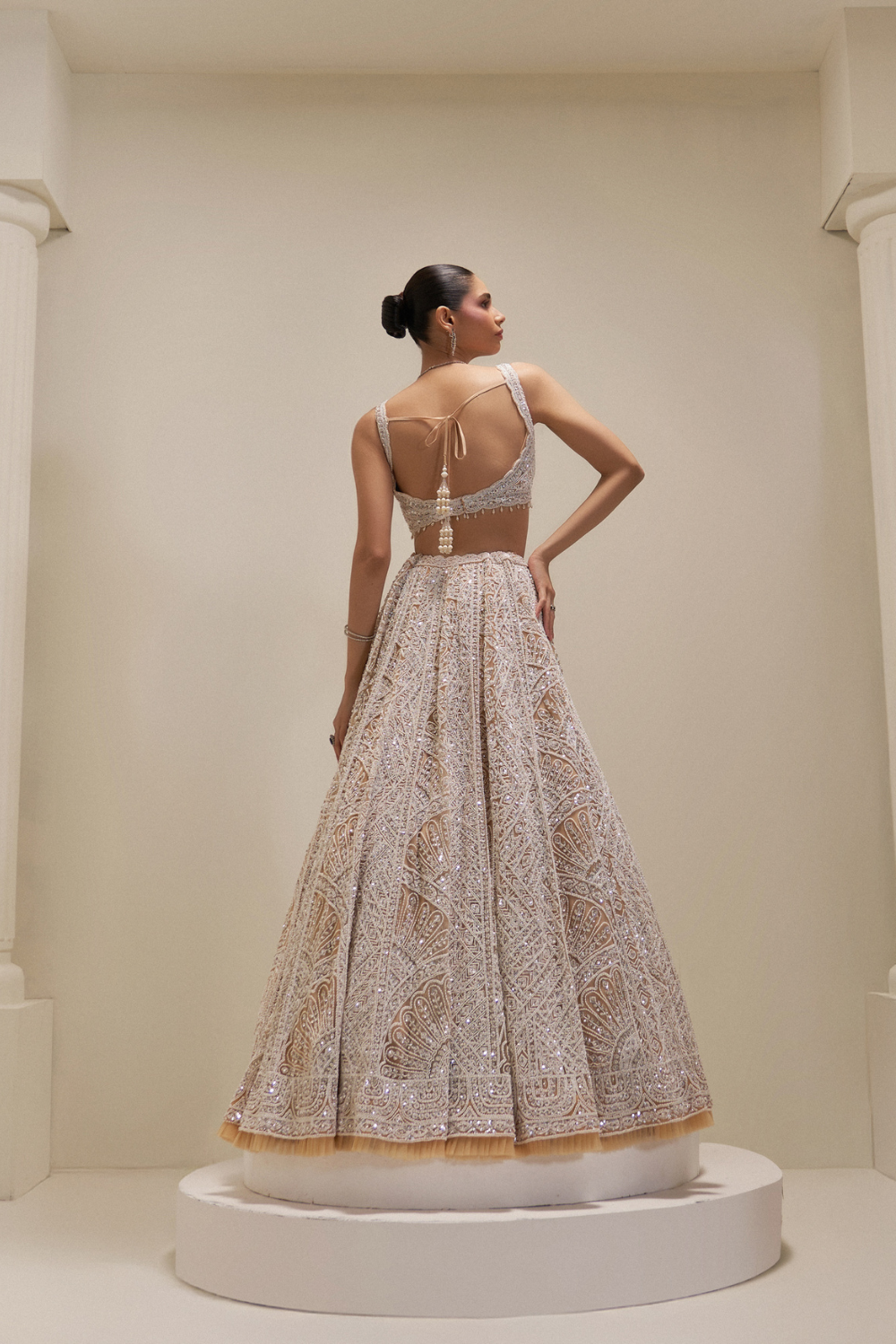 Ecru Elysian Lehenga Set