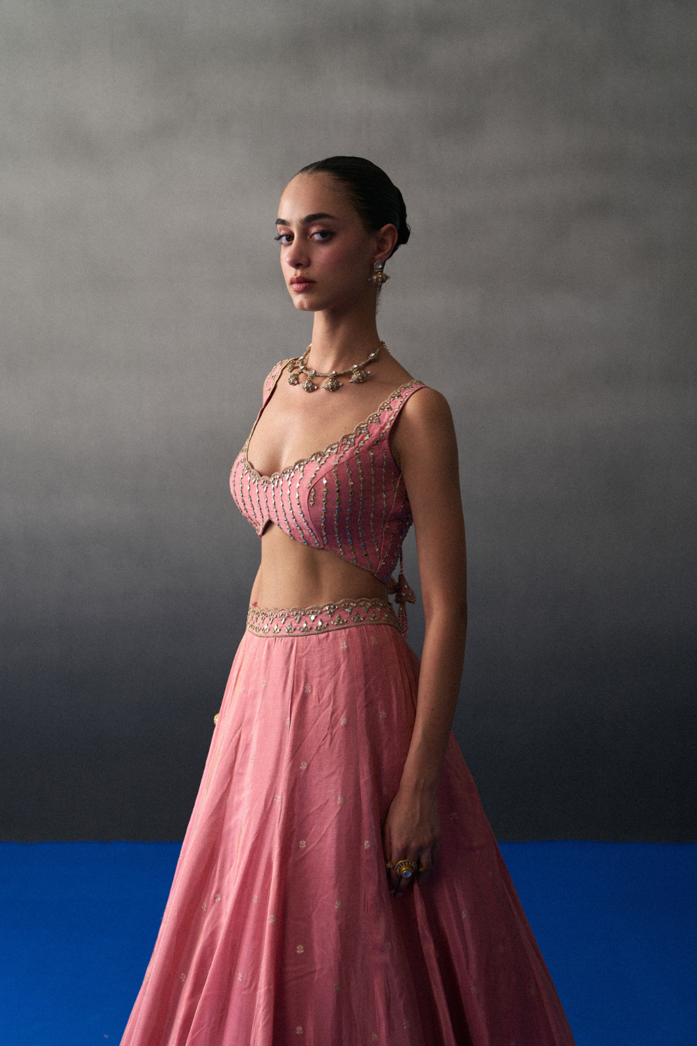 Gajri Benarasi Festive Lehenga