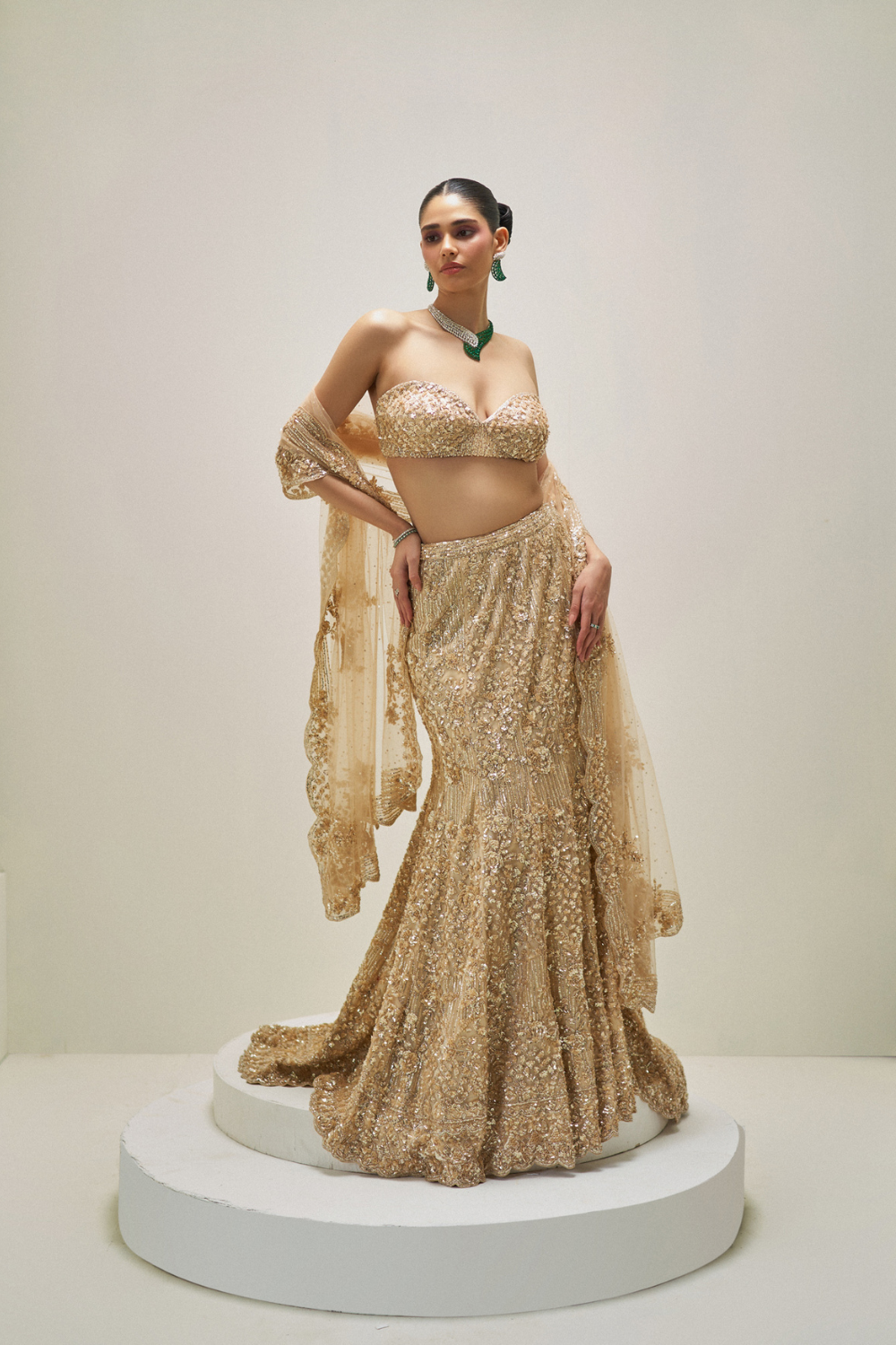 Golden Hour Bloom Lehenga Set