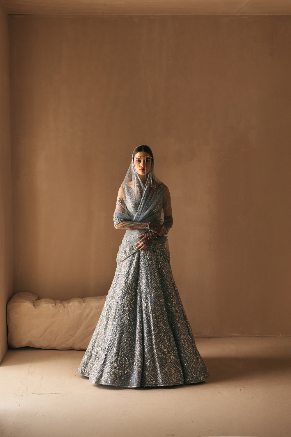 Twilight Smoke Lehenga Set