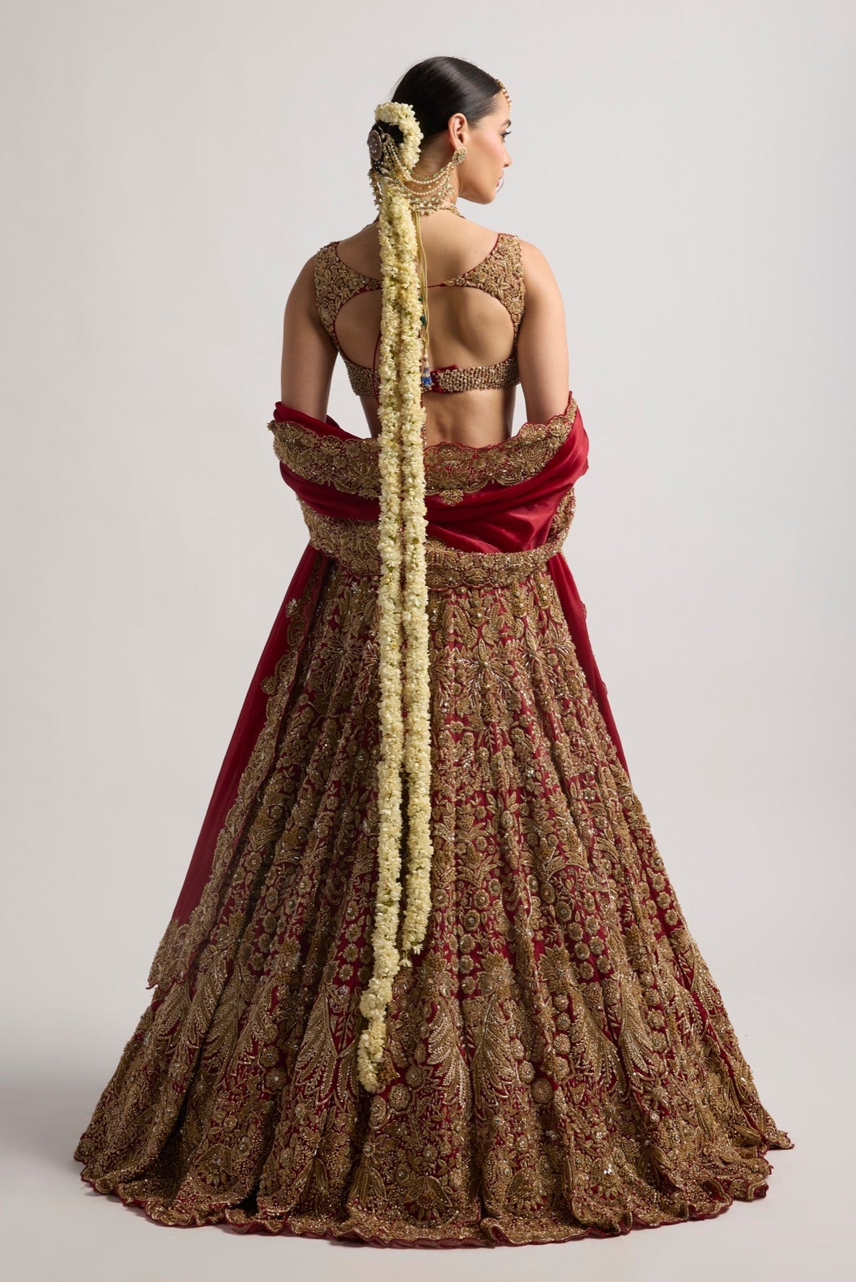 SHAGNA RED BRIDAL LEHENGA