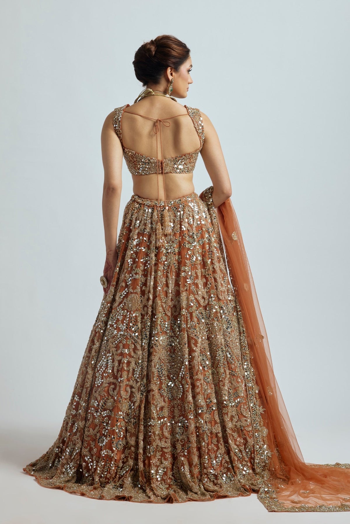 DIL RUBA RUST LEHENGA SET