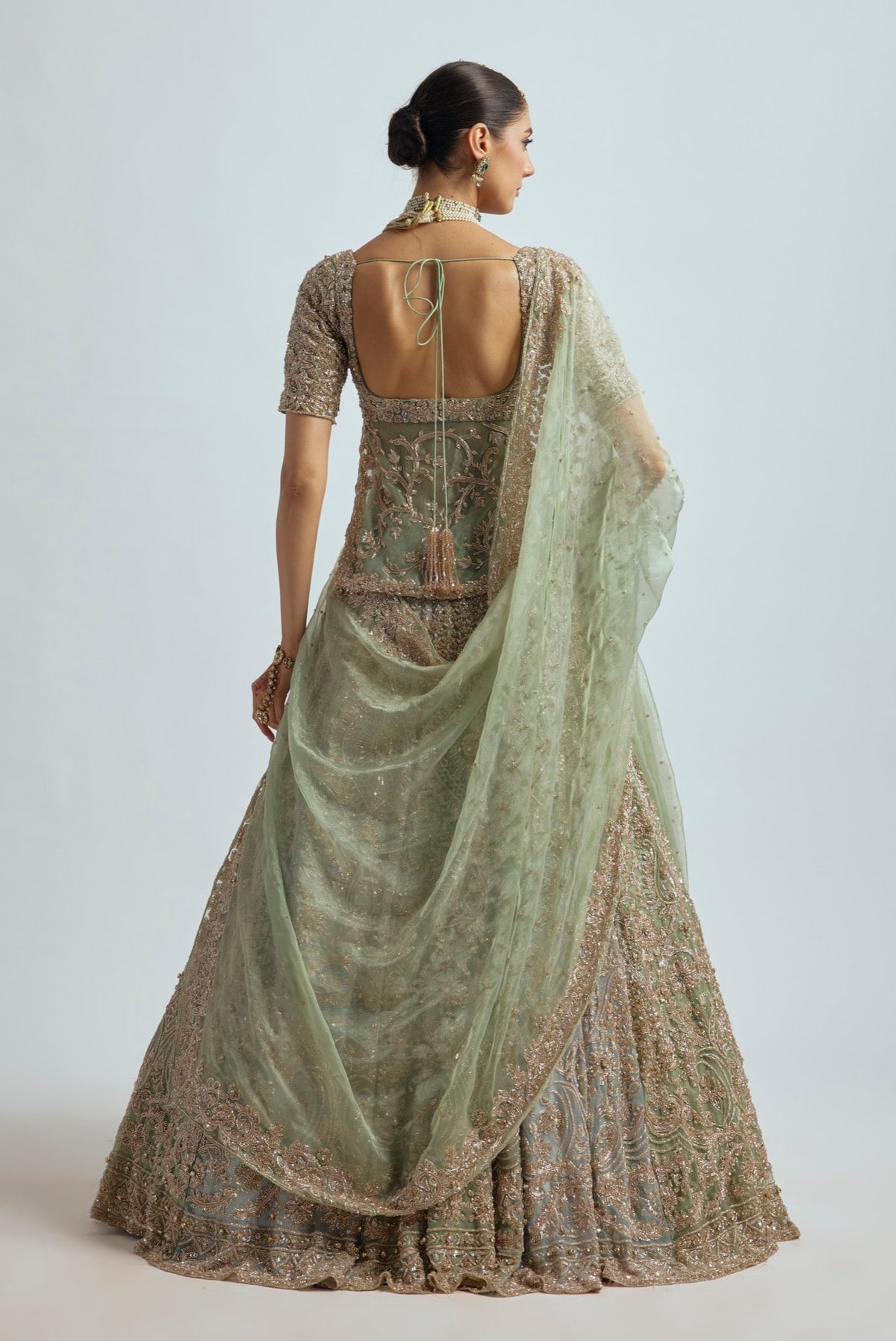 GULNAZ SHORT SHIRT LEHENGA