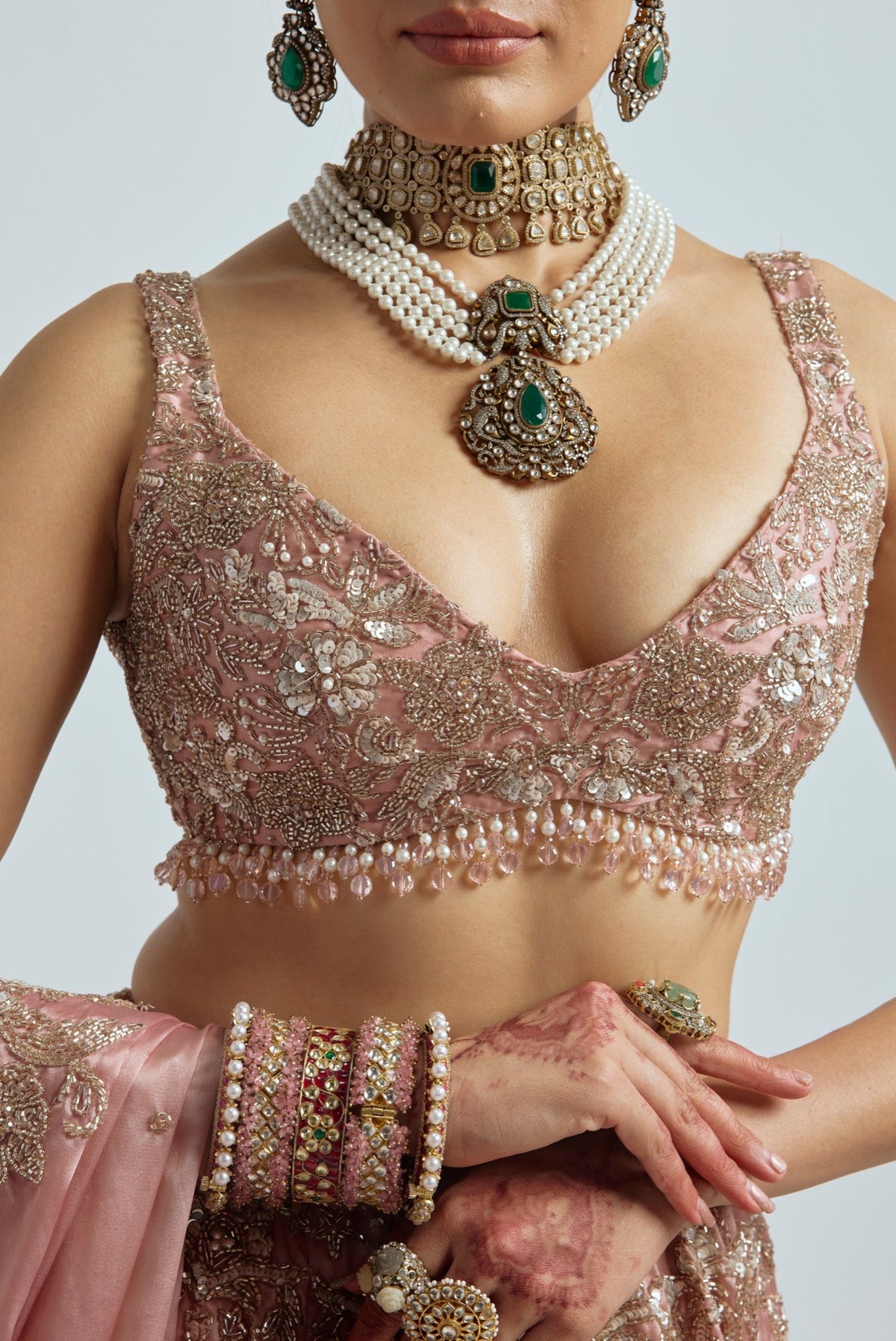 ZOHRA DUSTY PINK LEHENGA