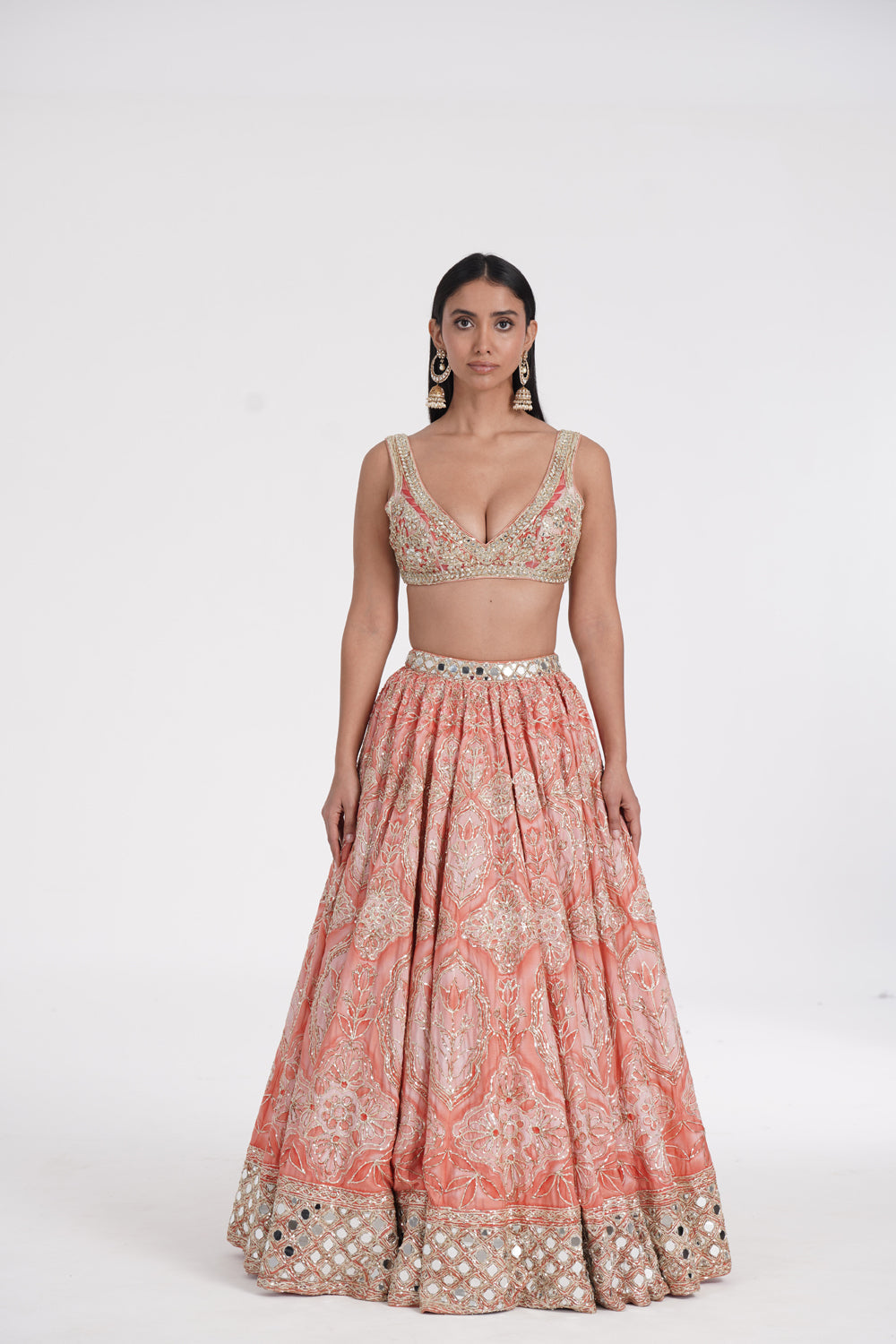 Safron Pale Lehenga Set