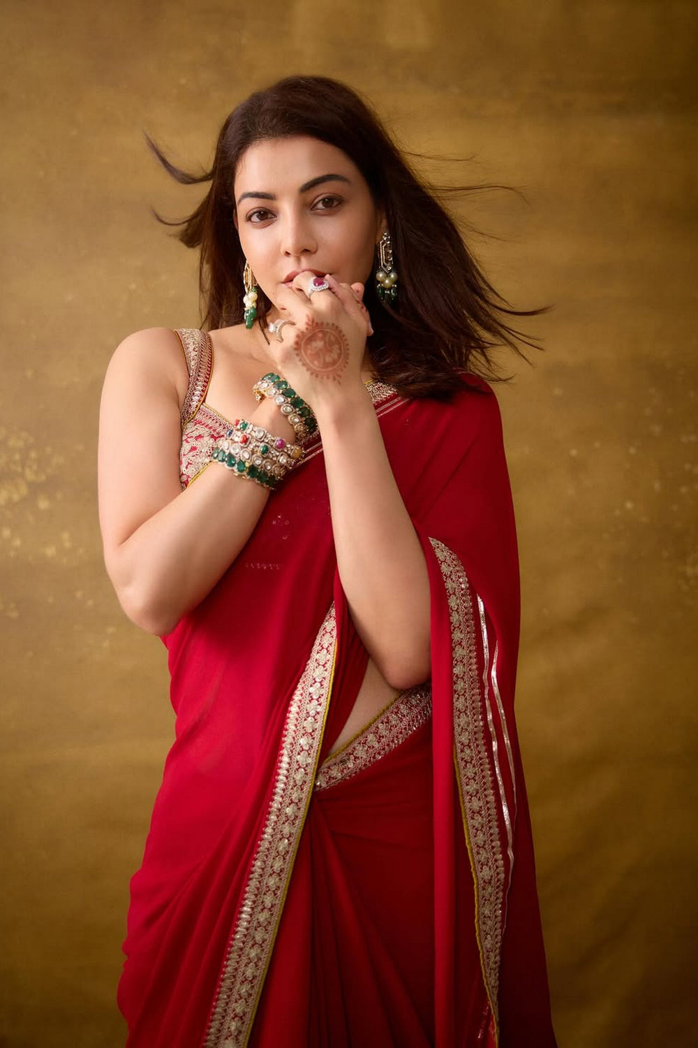 Kajal in Zohra Saree Set