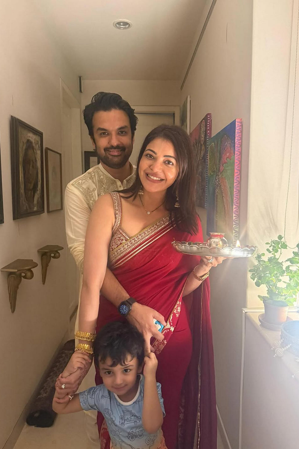 Kajal in Zohra Saree Set