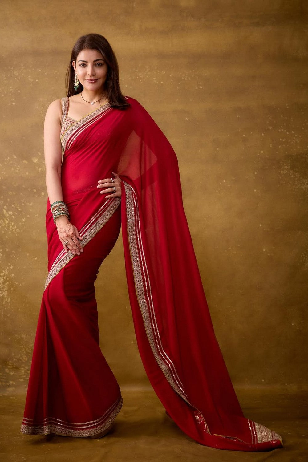 Kajal in Zohra Saree Set