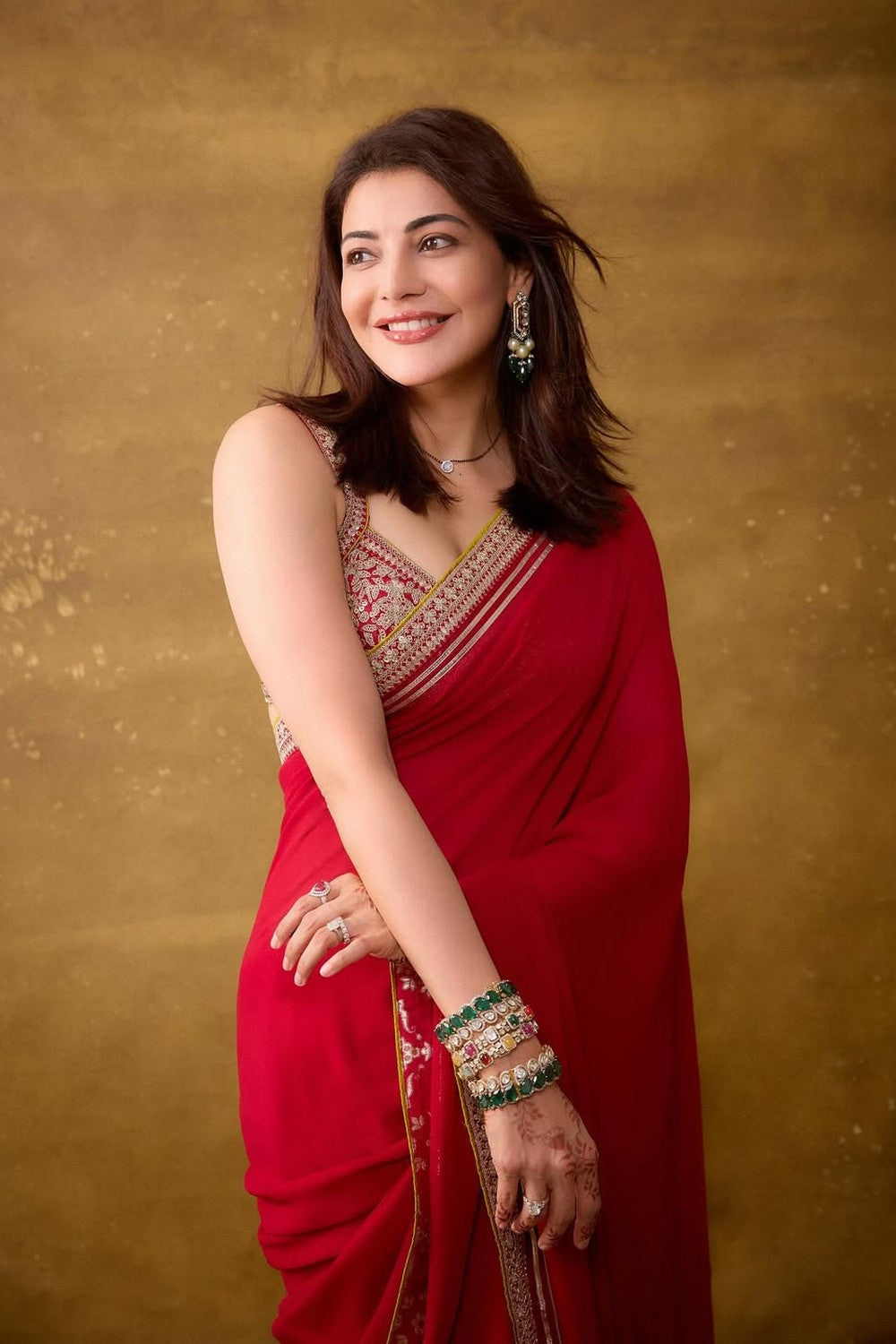 Kajal in Zohra Saree Set