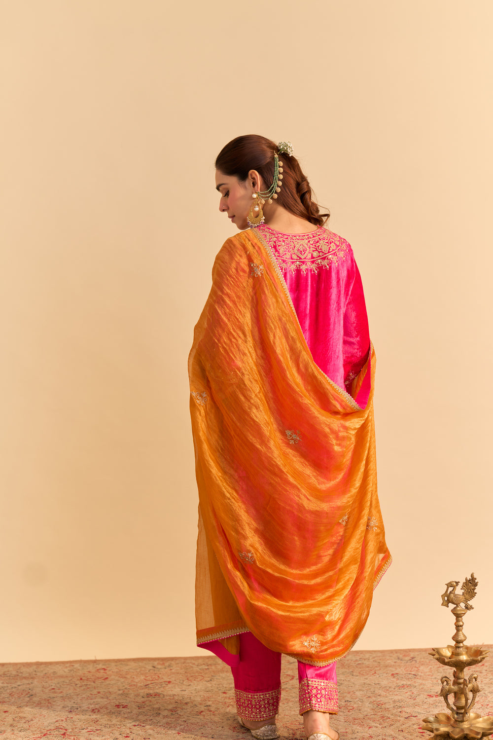 Aynaz - Hotpink Kurta with Salwar