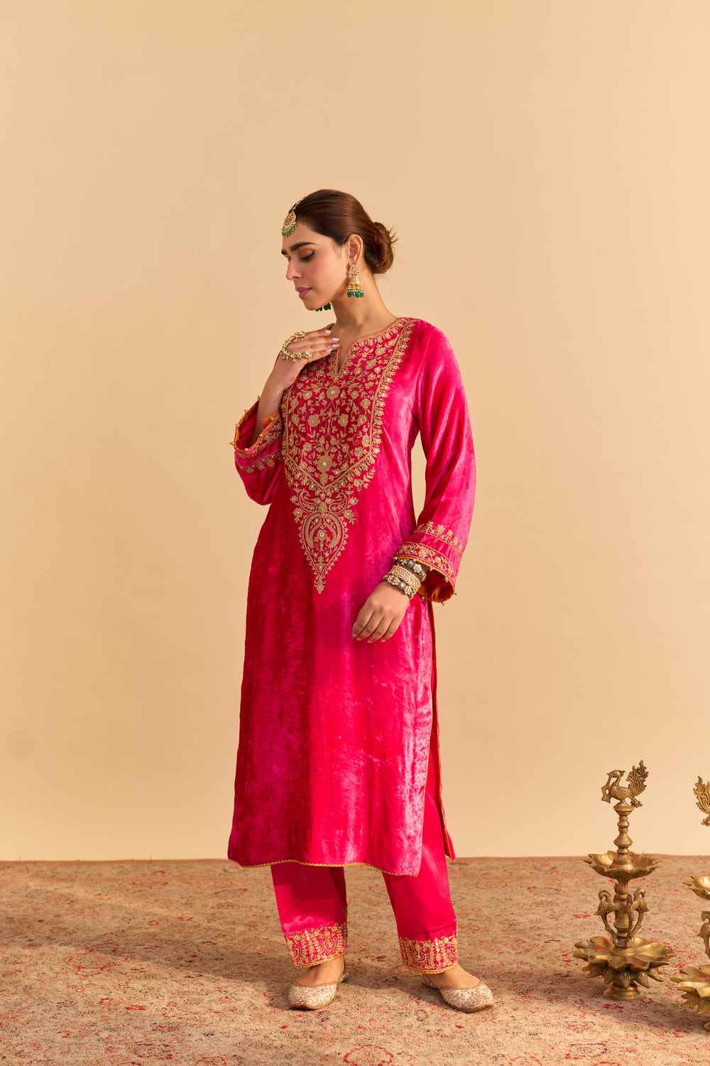 Fareeha - Hotpink Kurta with Salwar