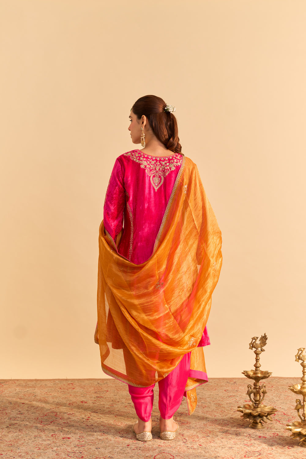 Ziara - Hotpink Kurta with Dhoti