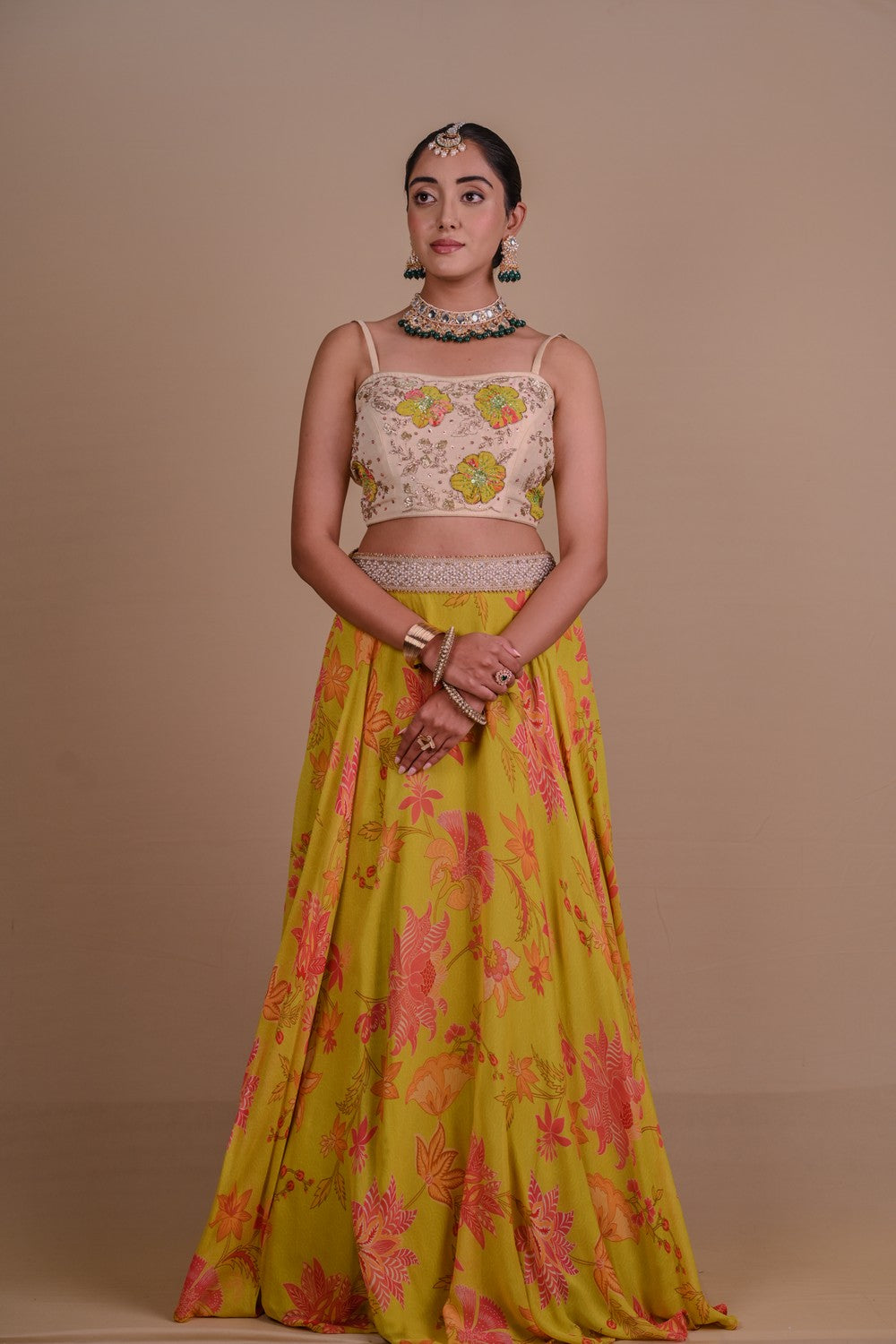 Mastani Yellow lehenga & jacket set