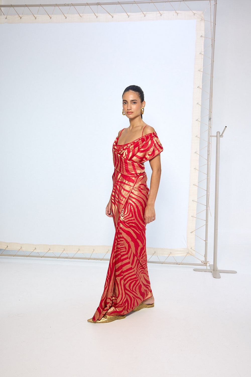 Handwoven Classic Red Silk Saree