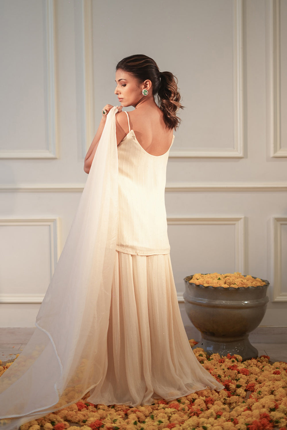 Ivory Sequin Kurta