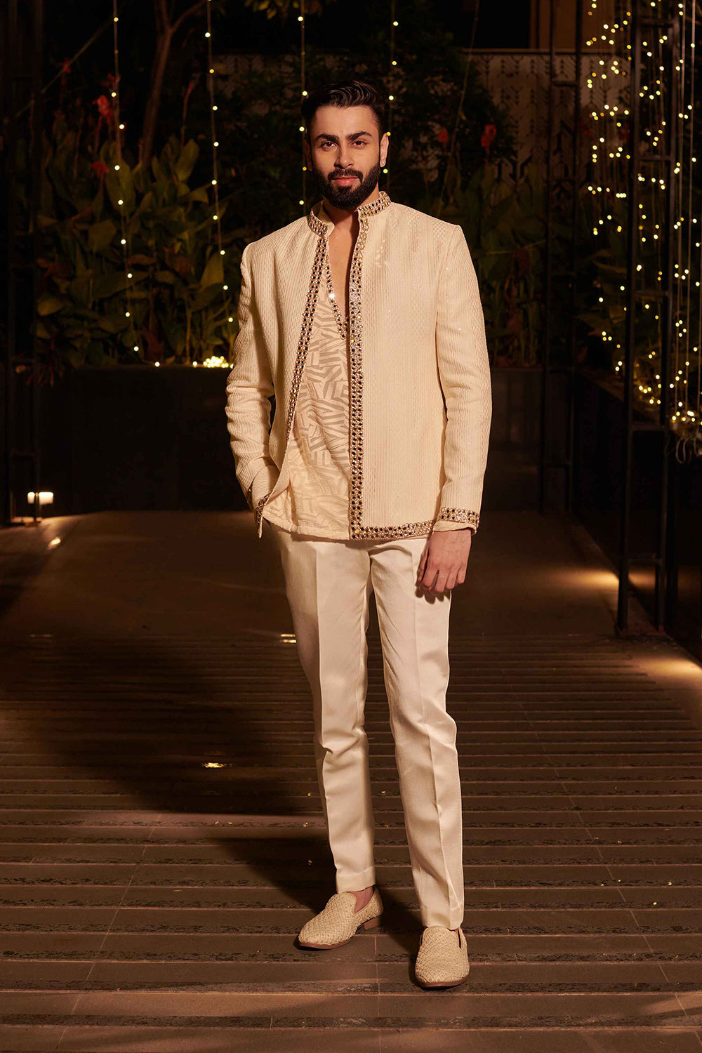 Ivory Impression Jacket set