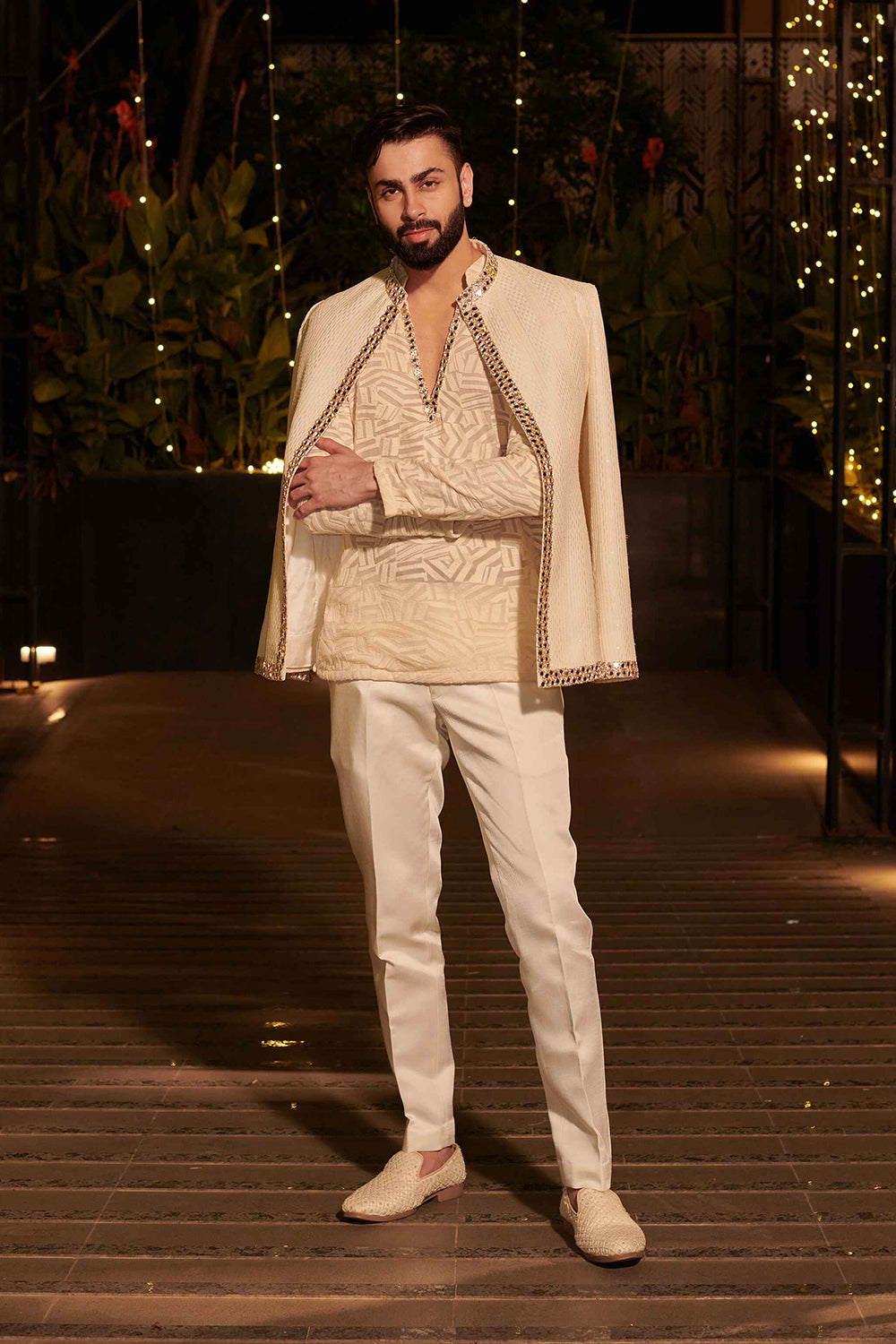 Ivory Impression Jacket set