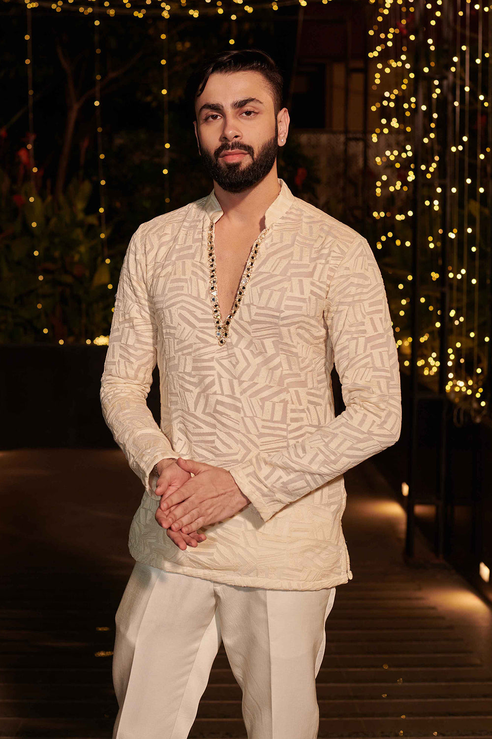 Ivory Impression Jacket set