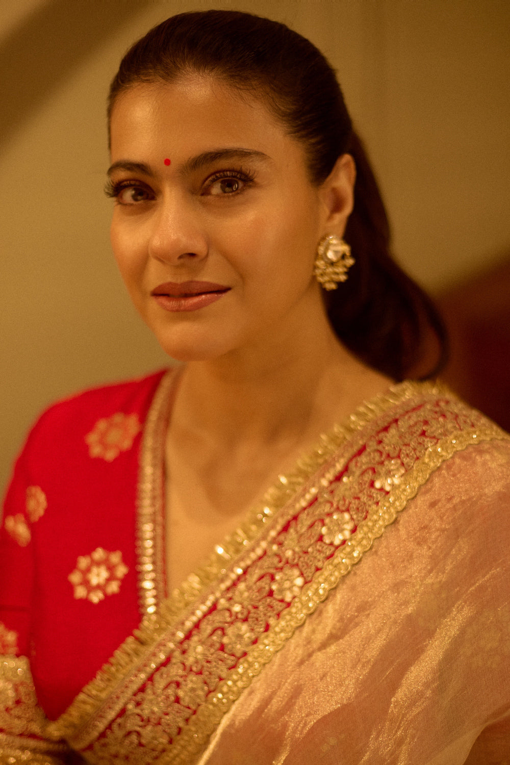 Kajol in Devi Saree Set
