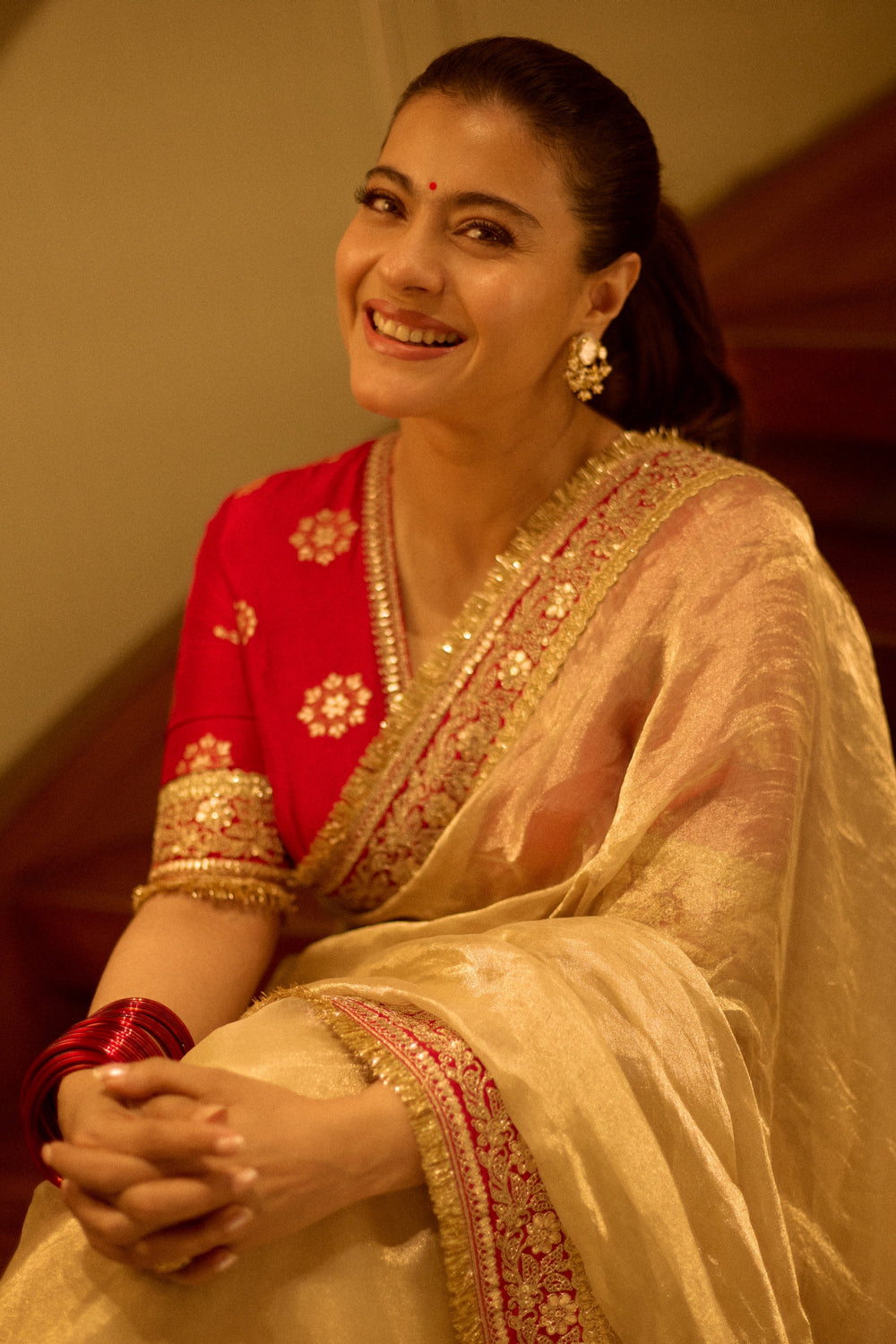 Kajol in Devi Saree Set
