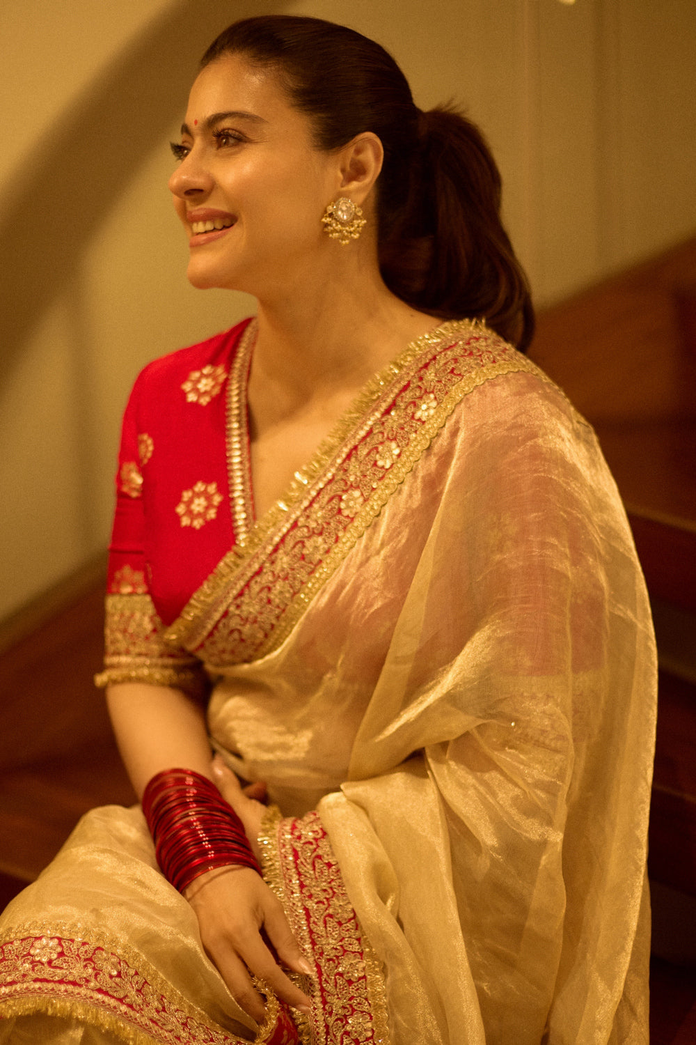 Kajol in Devi Saree Set