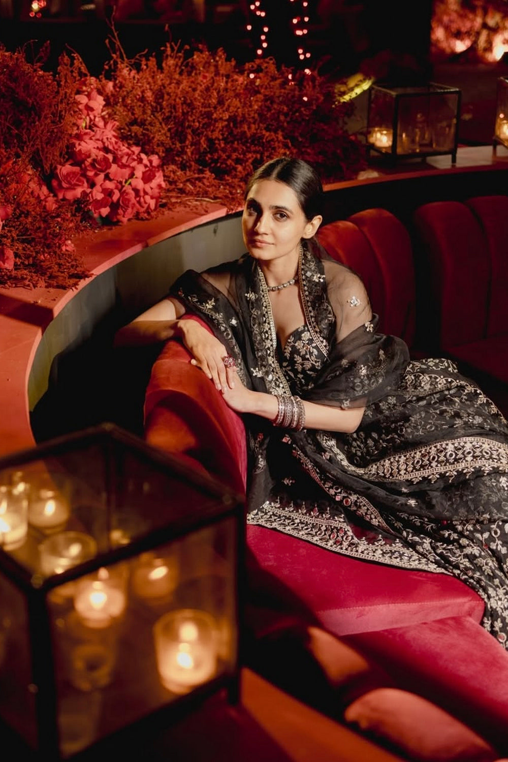 Vedika Pinto in Harshini Lehenga Set