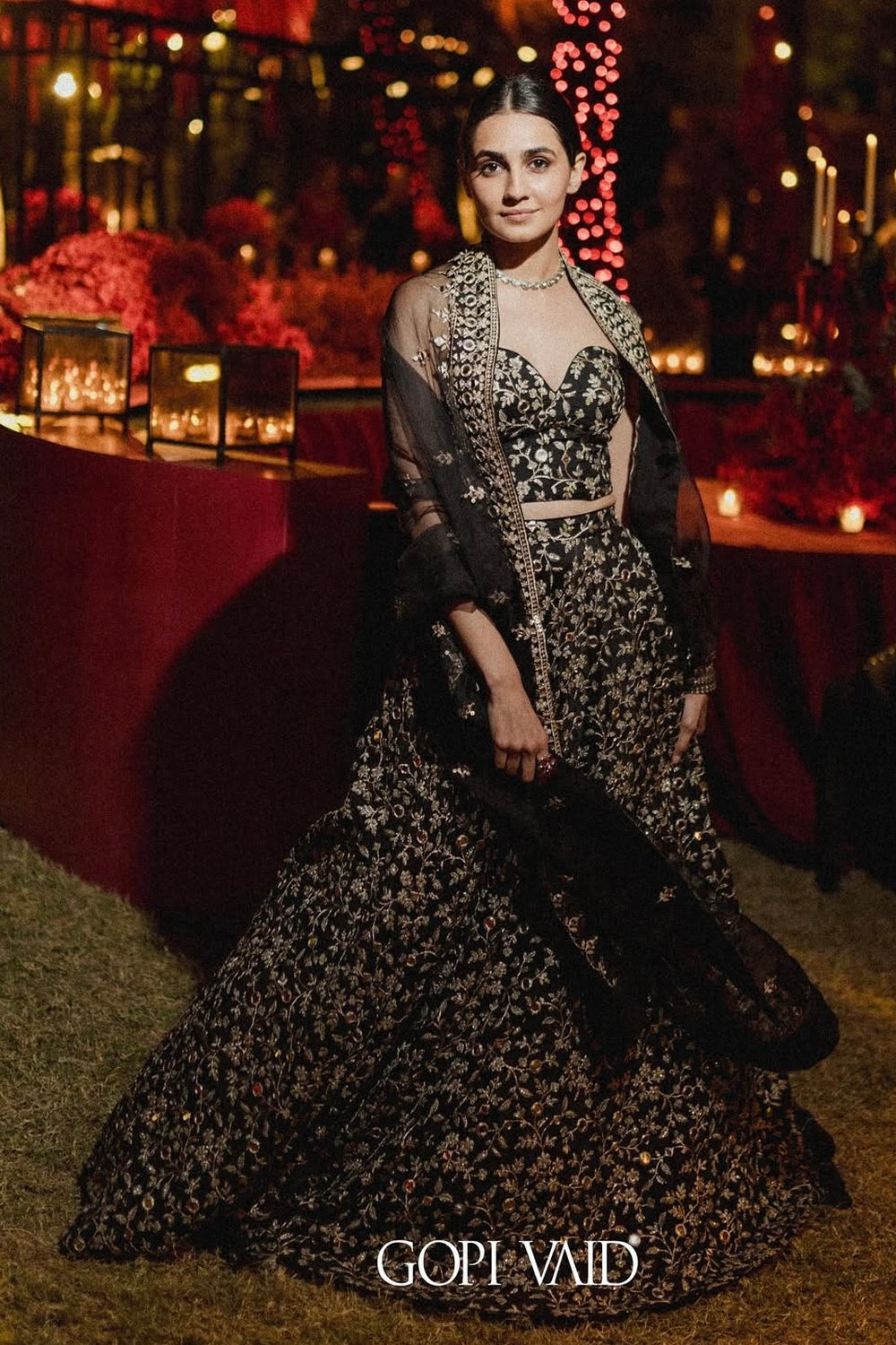 Vedika Pinto in Harshini Lehenga Set