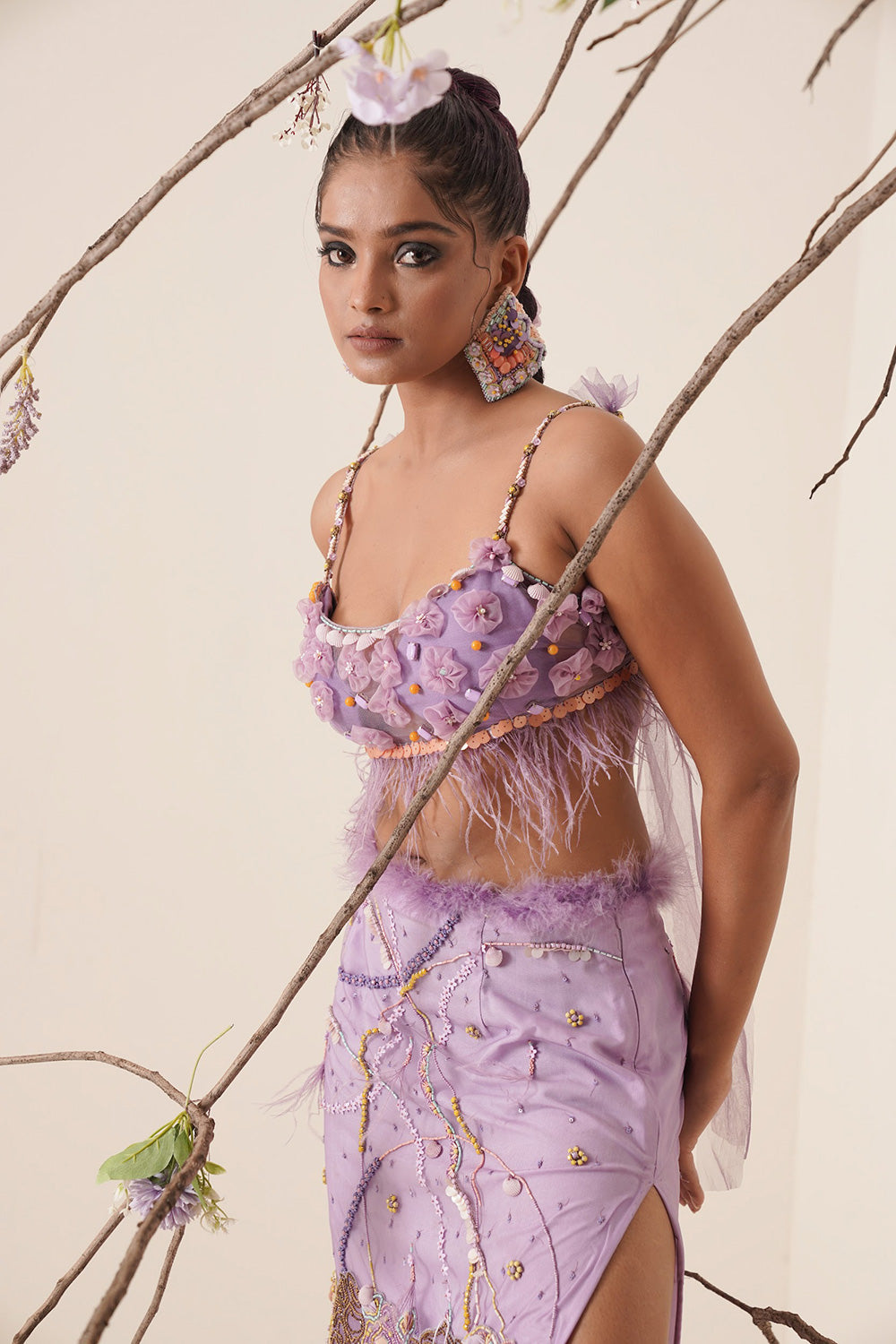 Lavender Skirt Set