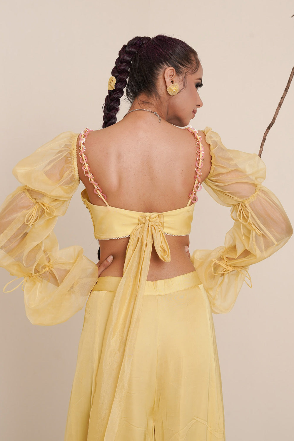 Yellow three piece co-ord set