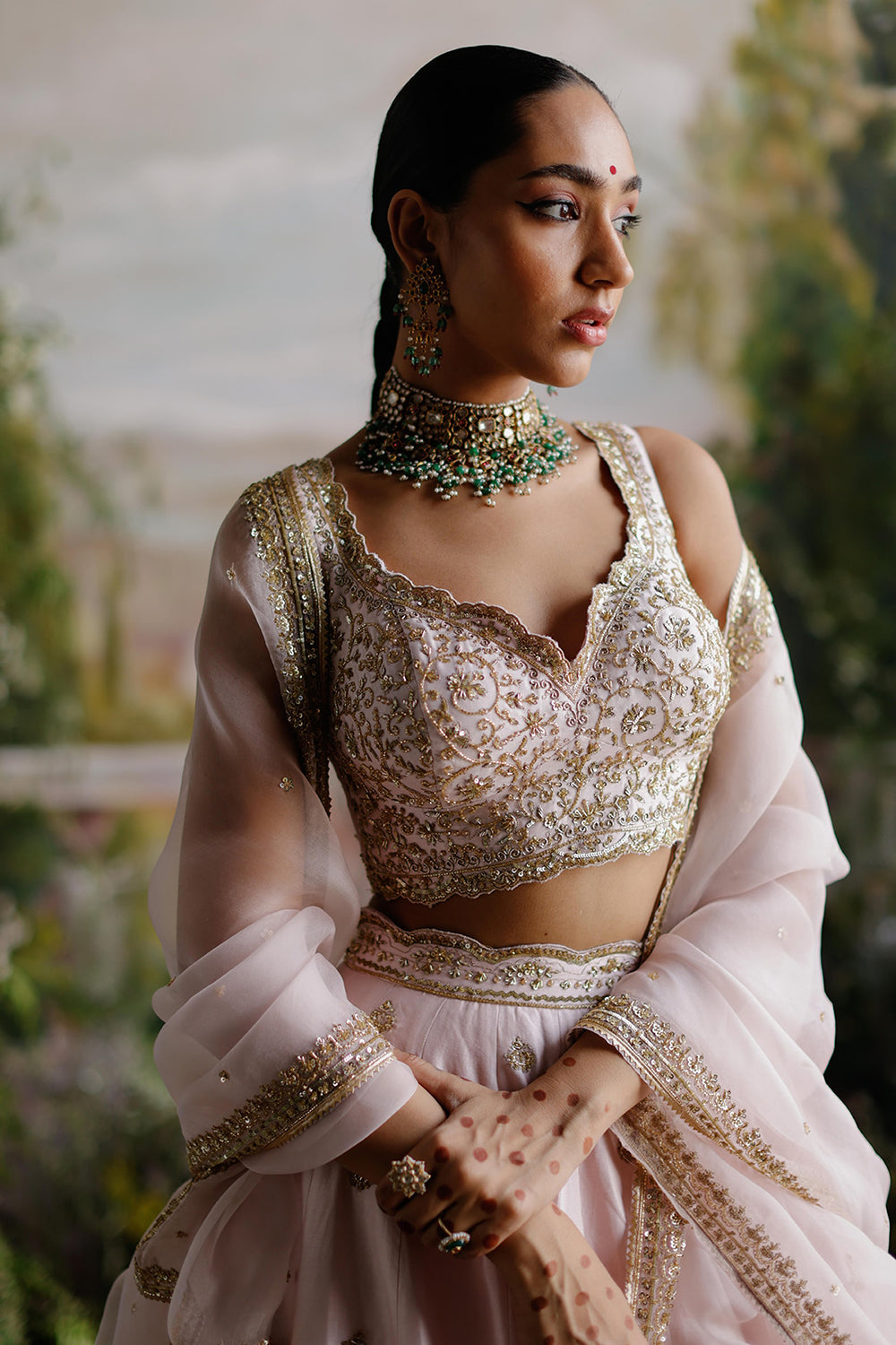 Baby Pink Lehenga Set