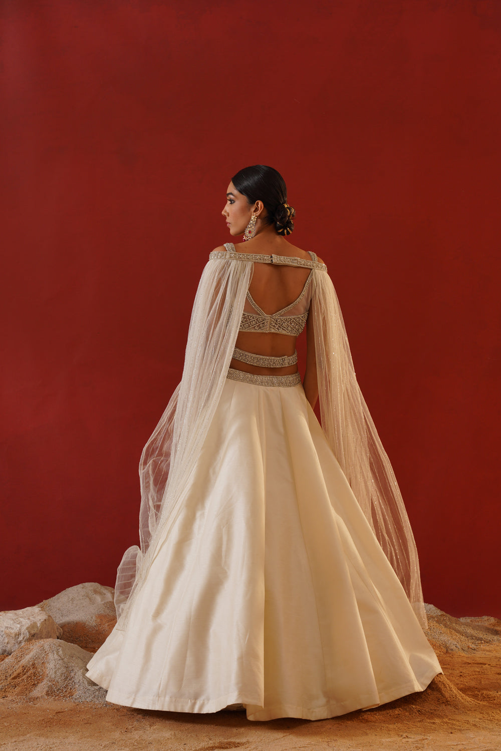 Ivory Dupion Silk Lehenga
Choli Set