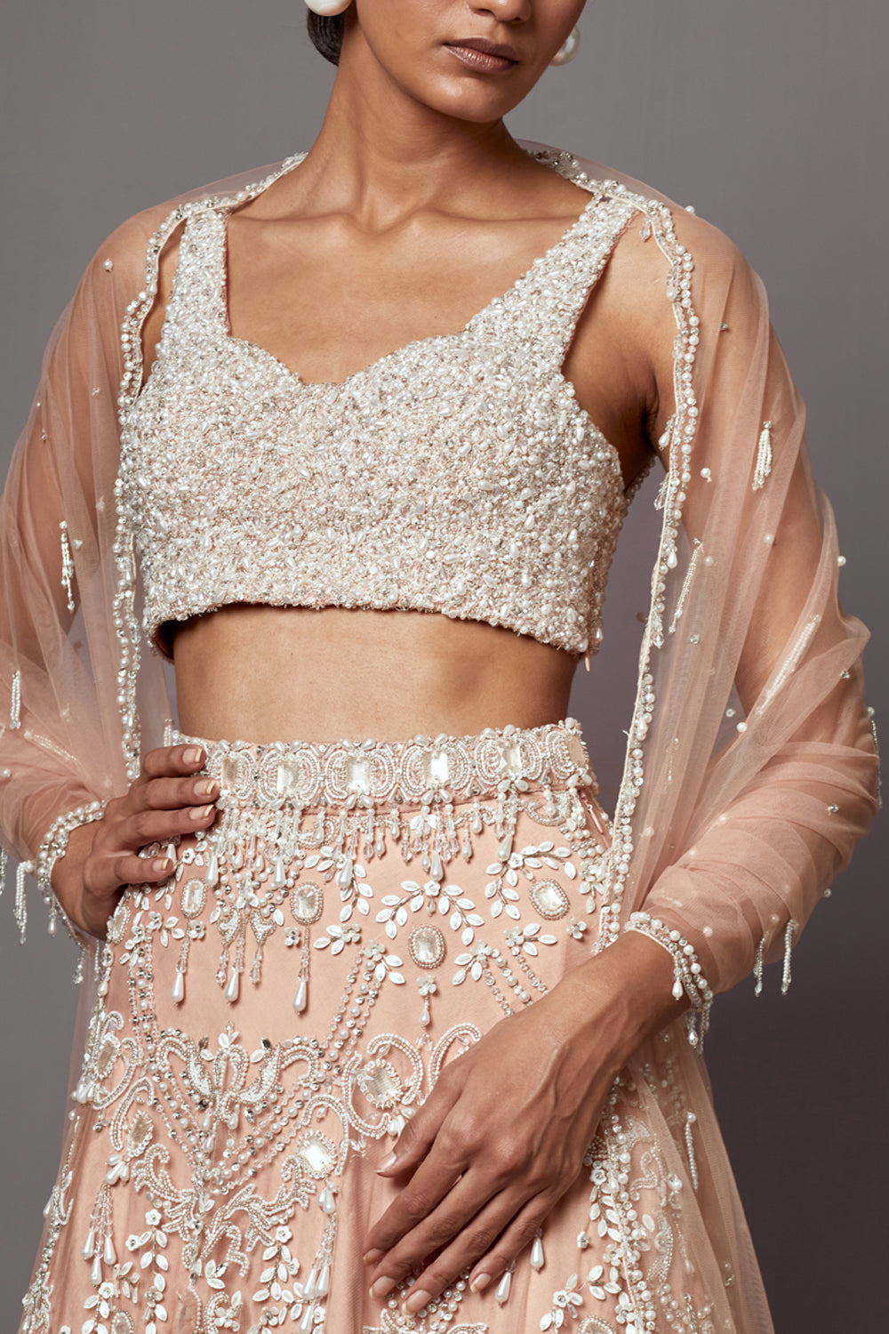Dust Rose Lehenga