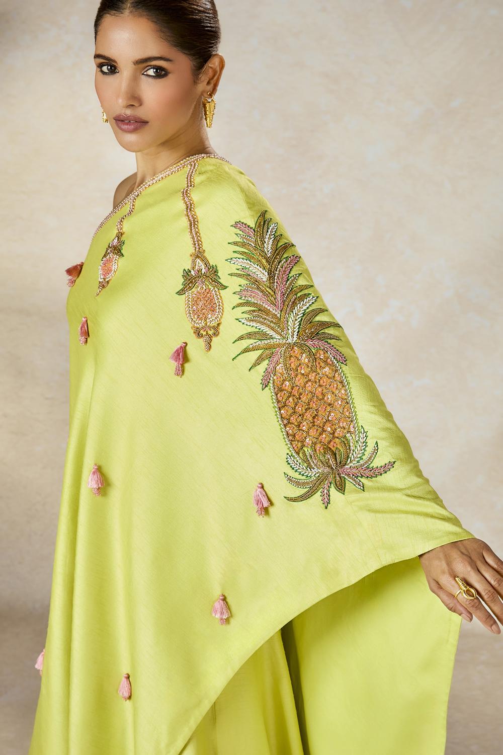 The Pista Kulfi One Shoulder Set