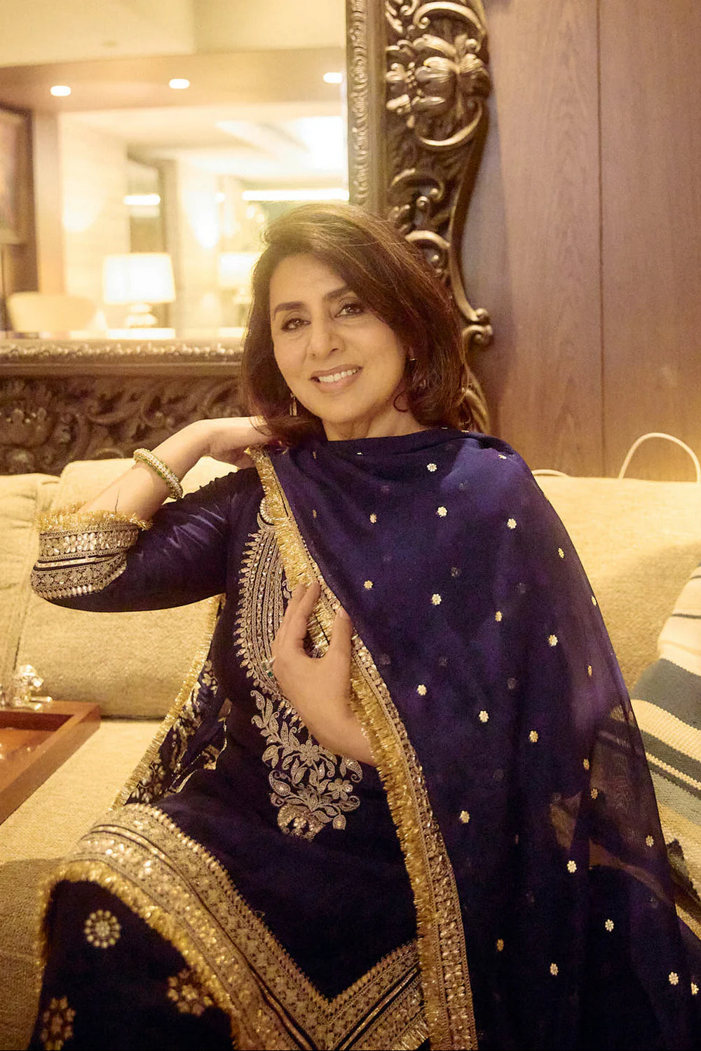 Neetu Kapoor in Mahiz Farshi Set