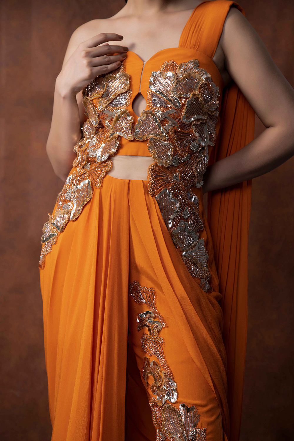 Jumeriah Drape saree with pant