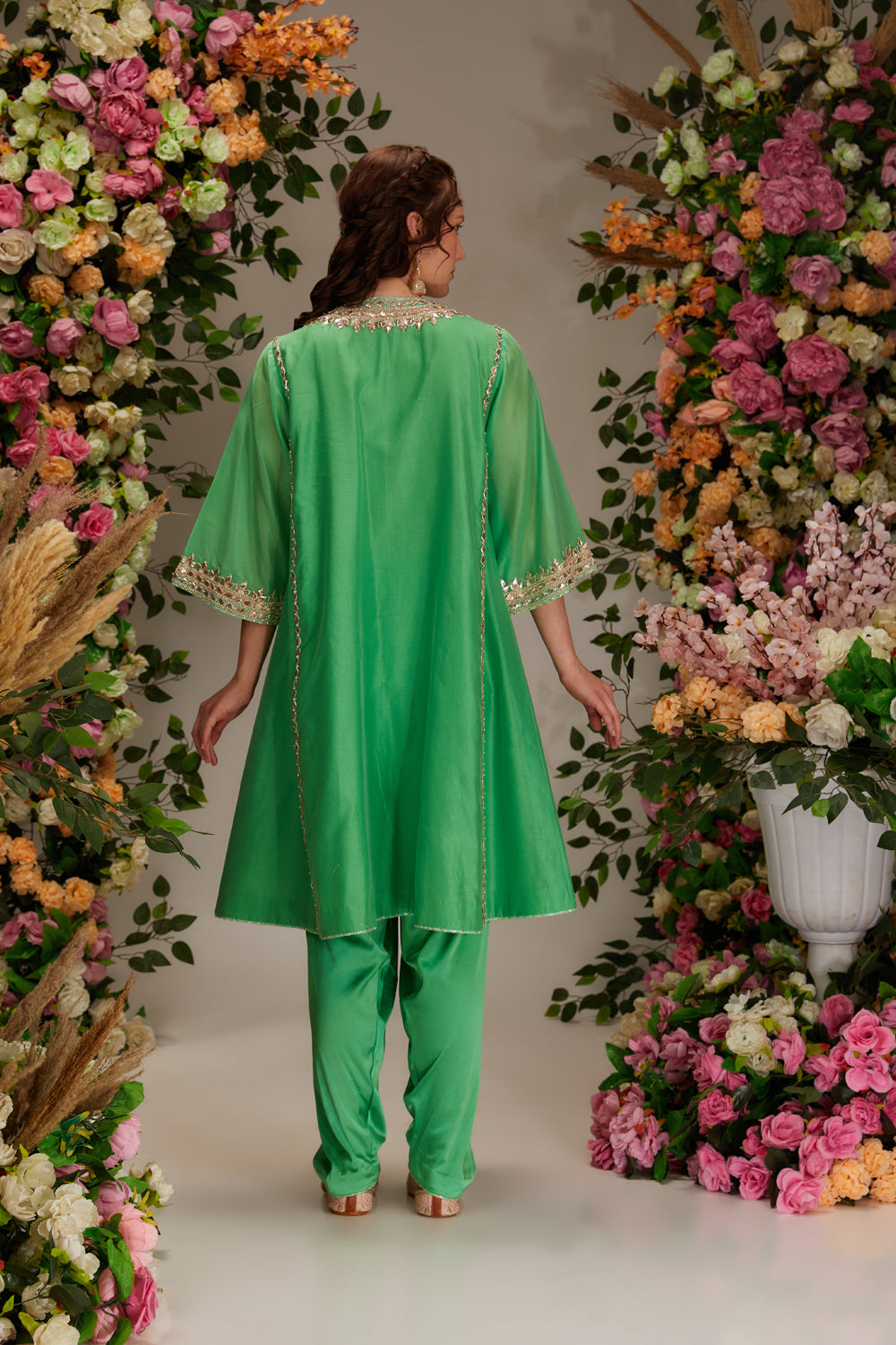 Green Kurta Set