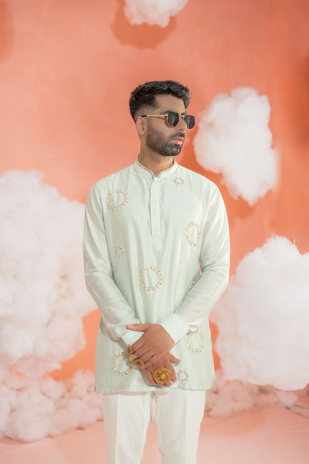 Circle Booti Short kurta set