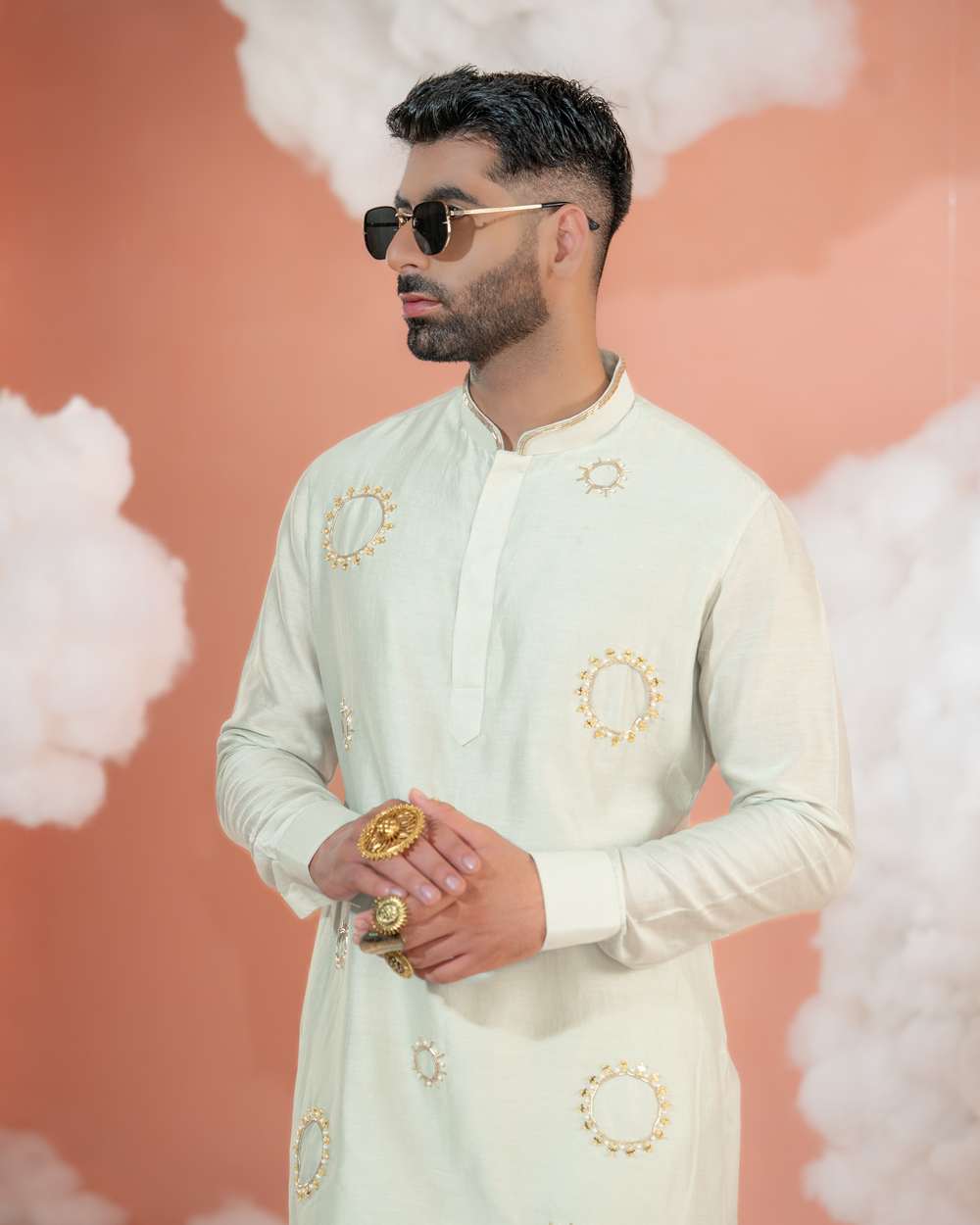 Circle Booti Short kurta set