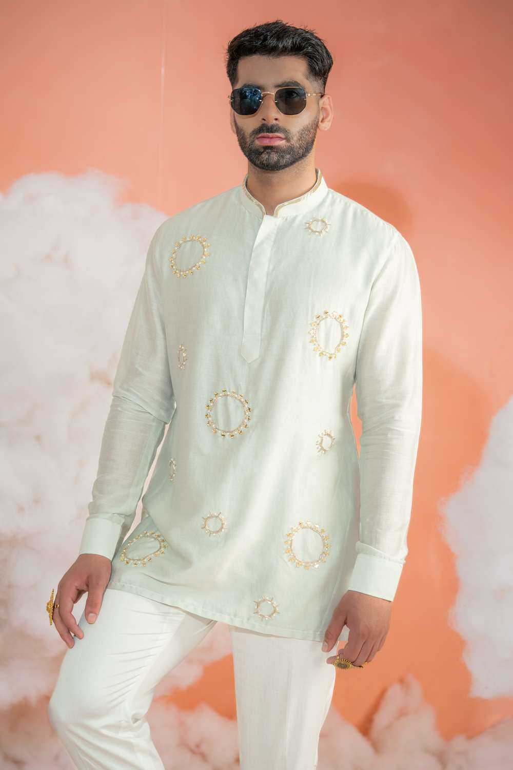 Circle Booti Short kurta set