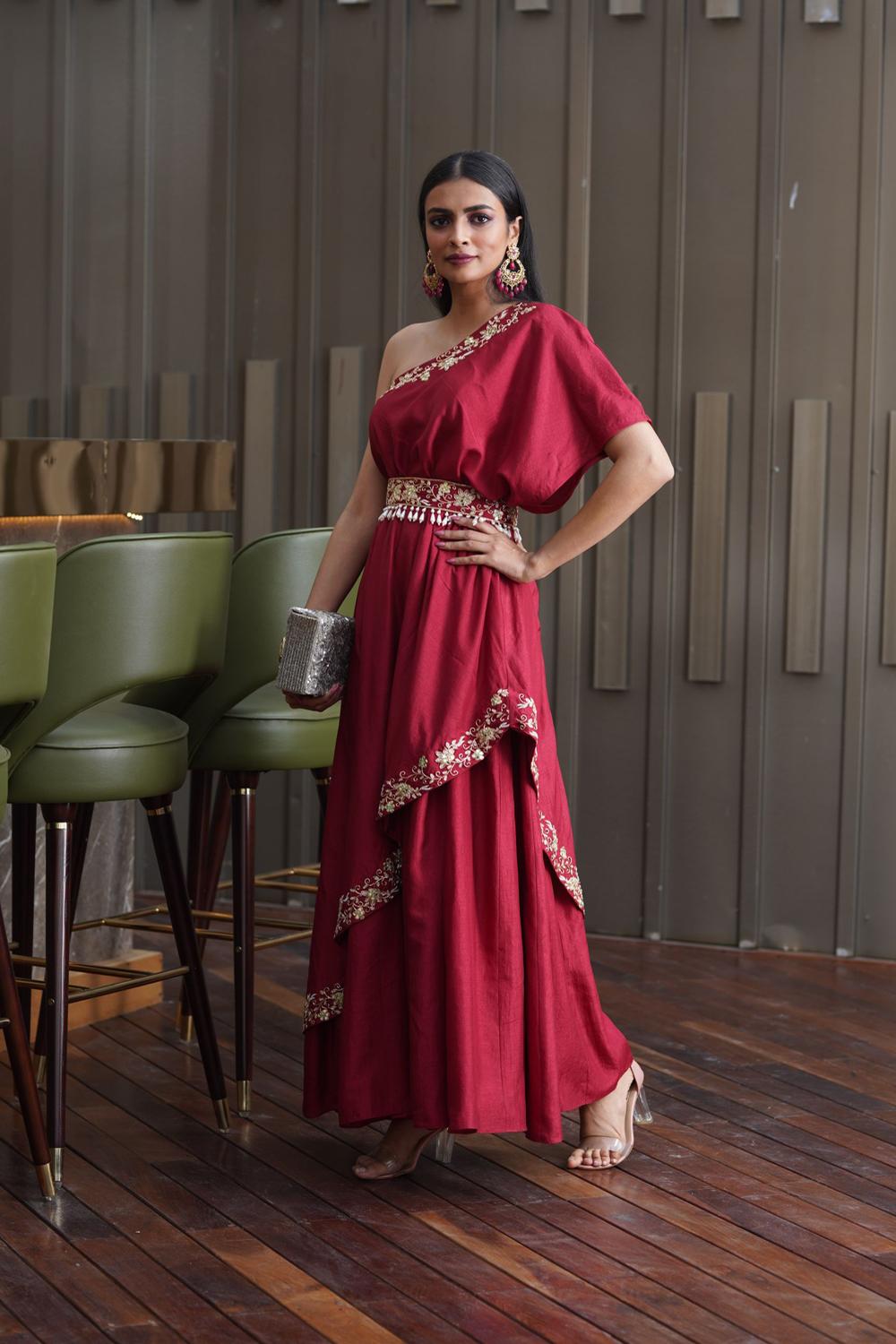Amber One Shoulder Gown