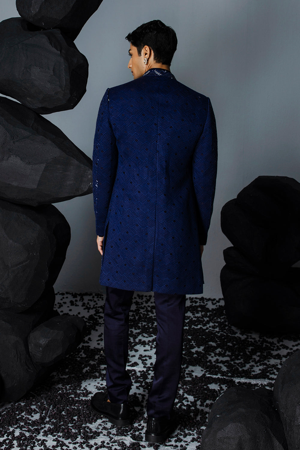 Sapphire Open Sherwani Set