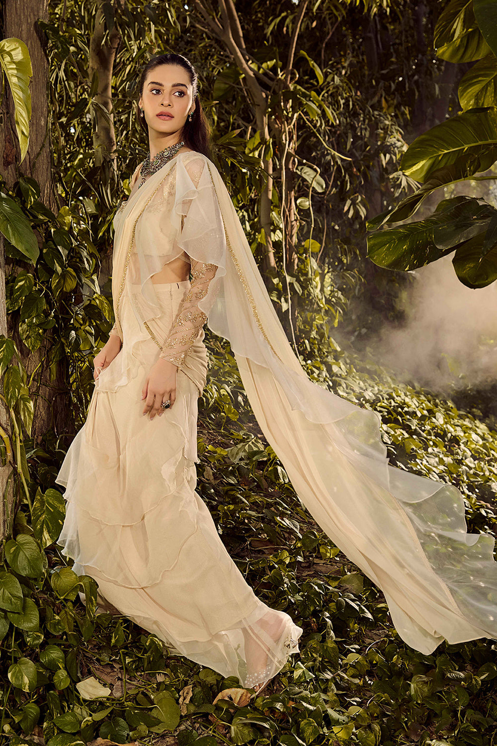 Serene Ruffle Saree