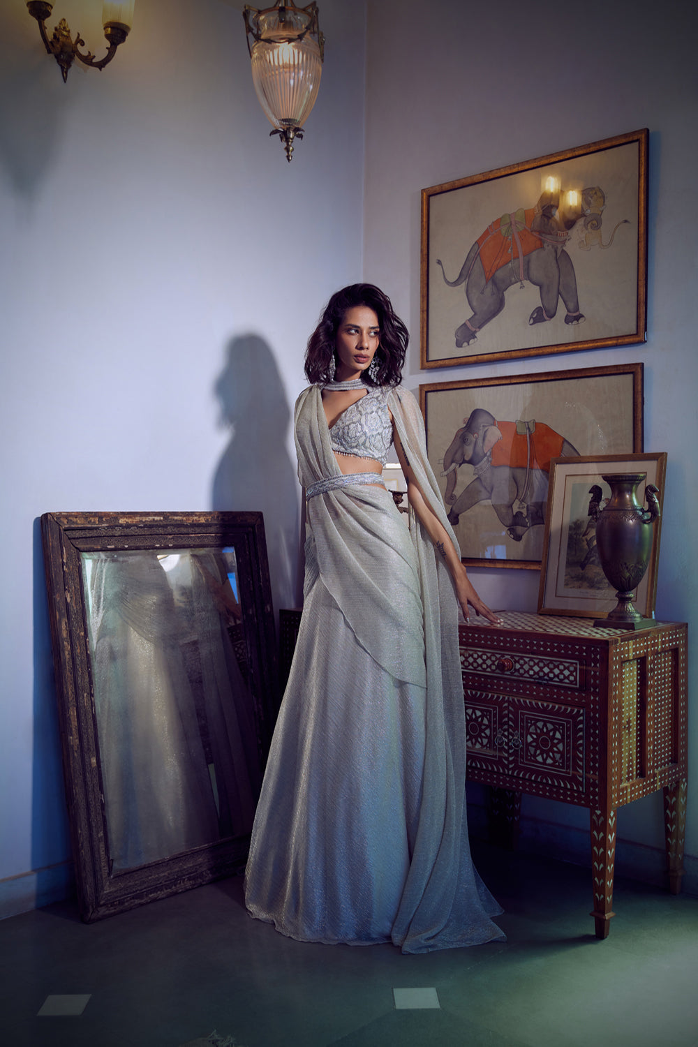 Sahar Lehenga Saree Set