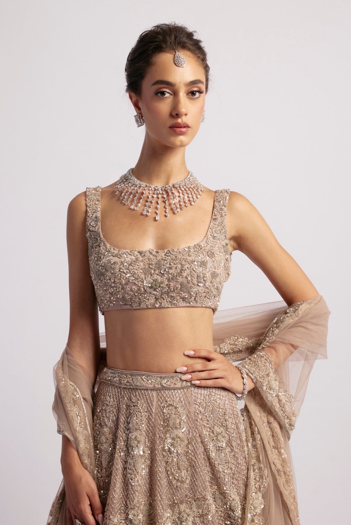 INARA SILVER LEHENGA