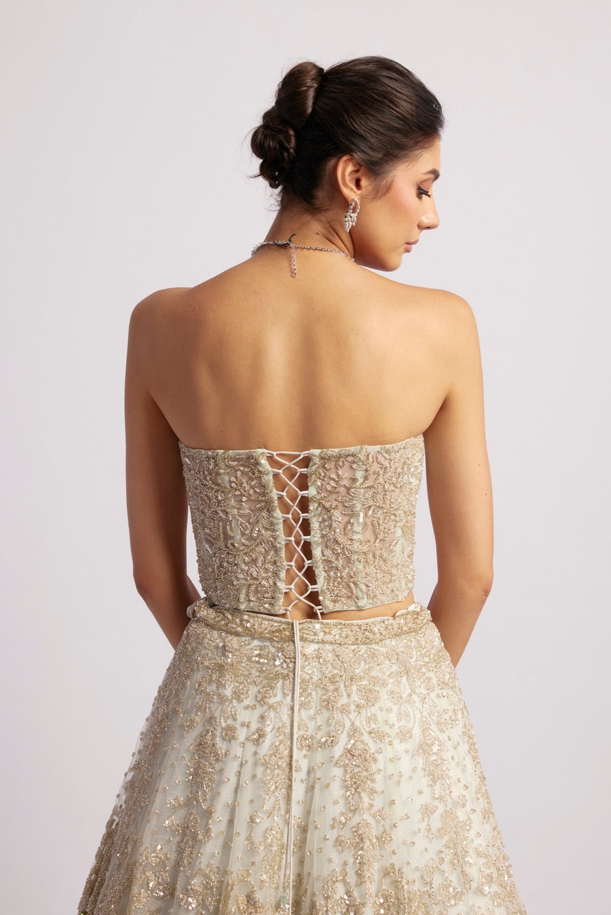 MINT GREEN CORSET LEHENGA