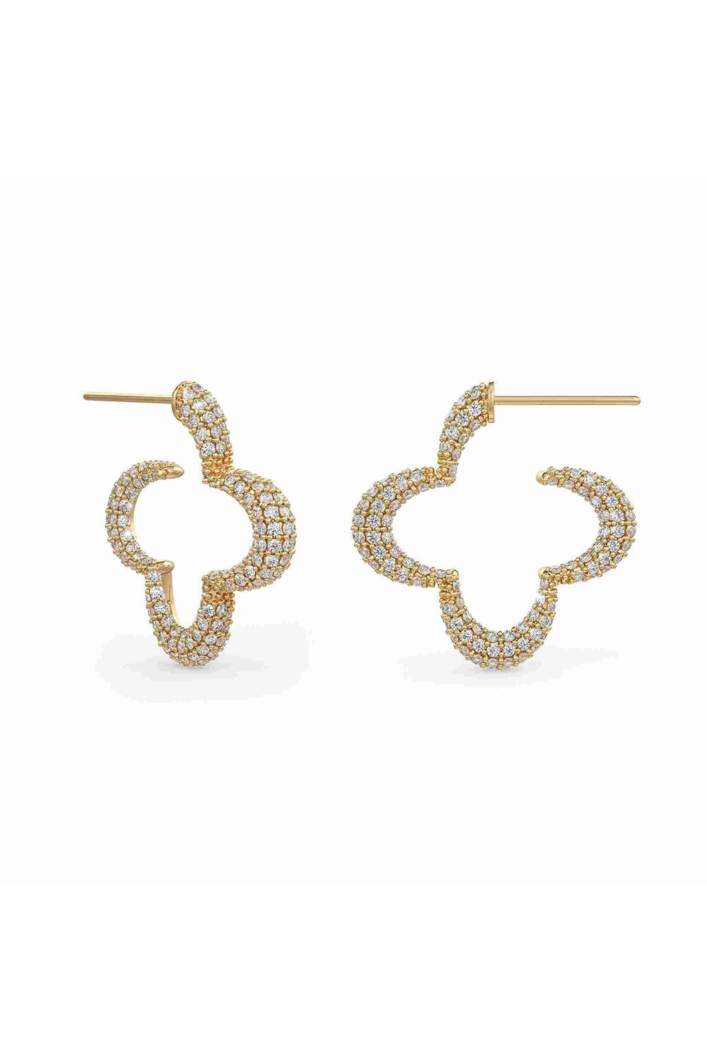 Statement
Hoops With White Prong Set
Crystals