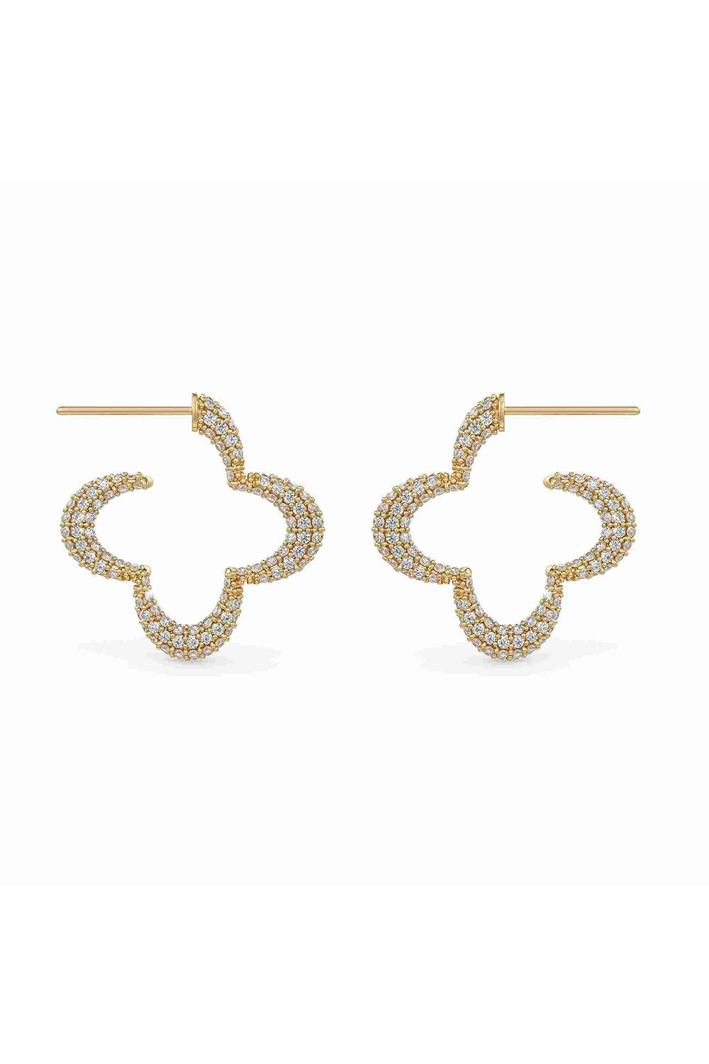 Statement
Hoops With White Prong Set
Crystals
