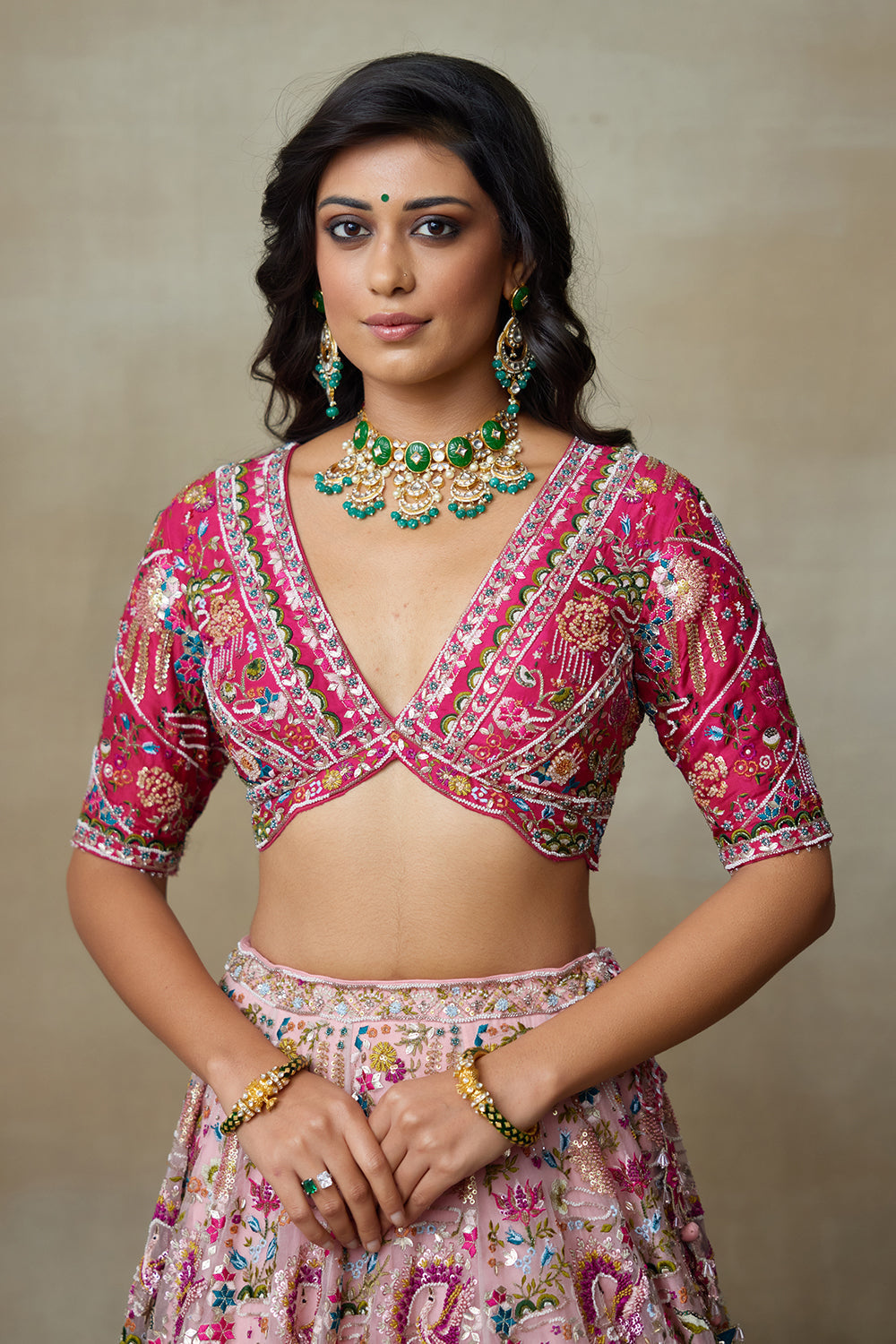 Flamingo Lehenga set