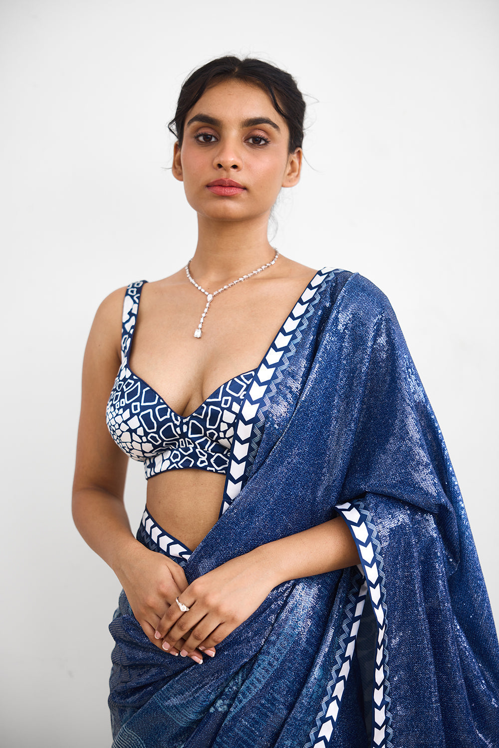 Swirl Sequence Saree