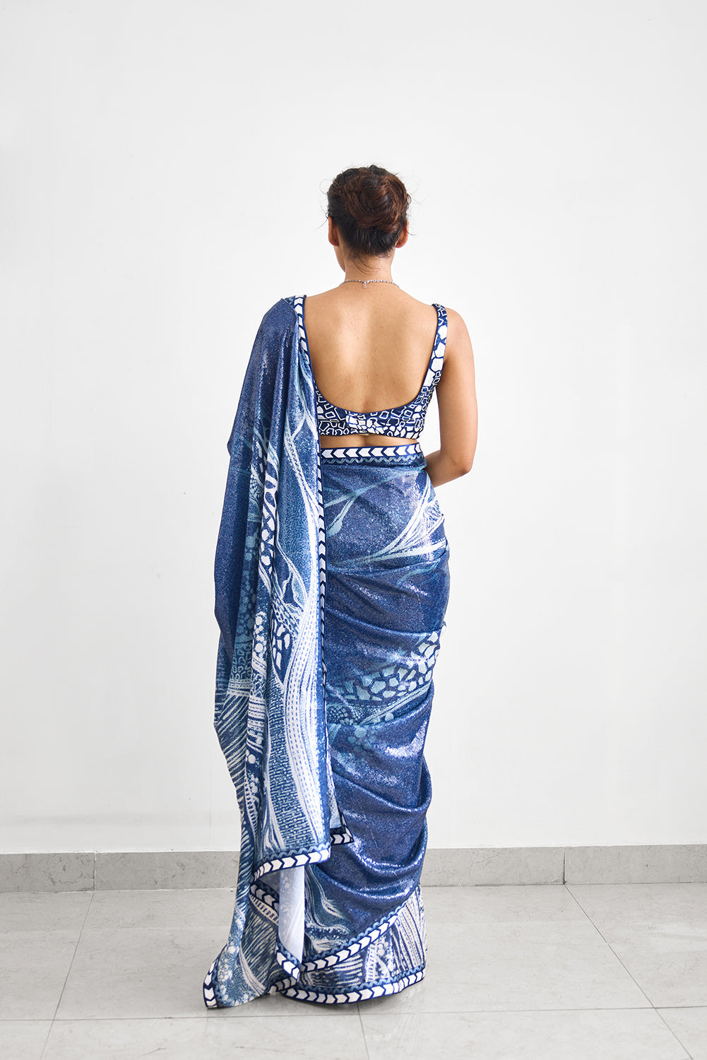 Swirl Sequence Saree
